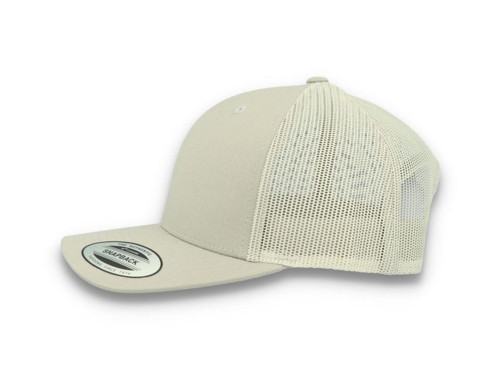 Silver Grey Trucker Cap Retro - Yupoong 6606 - LOKK