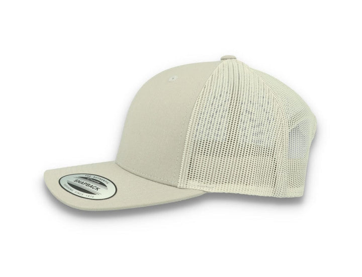 Silver Grey Trucker Cap Retro - Yupoong 6606 - LOKK