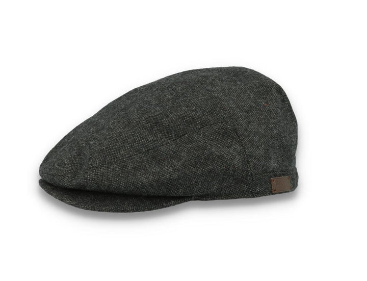 Barbour Barlow Flat Cap Dark Grey - LOKK