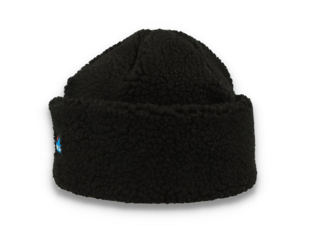 Beanie Fur Ball Black Smoke