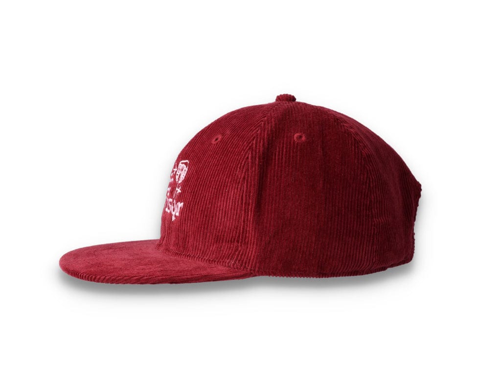 Playdude Trip Advisor Cord Cap Burgundy - LOKK