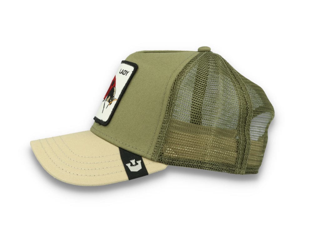 Goorin Trucker Cap The Lady Bug Olive Green - LOKK