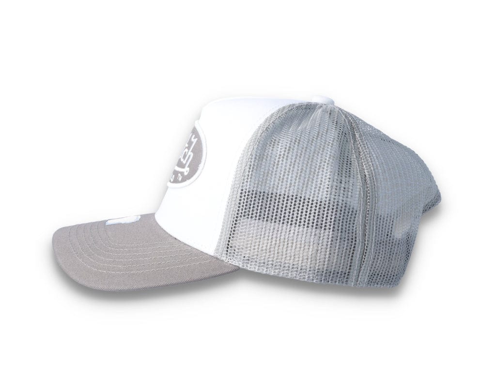 Von Dutch Trucker Cap Boston Cotton Twill White/Grey - LOKK