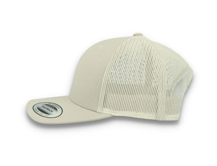 Silver Grey Trucker Cap Retro - Yupoong 6606 - LOKK