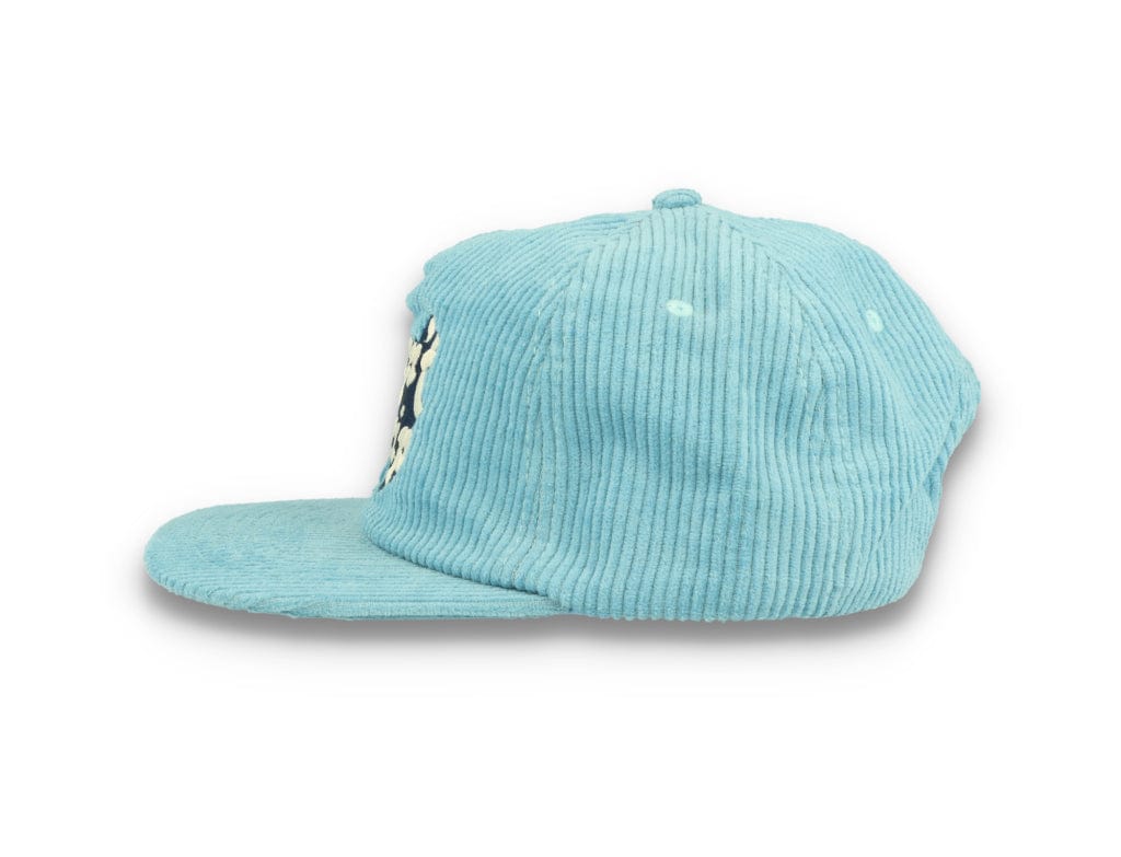 Free & Easy Don't Trip Fat Corduroy Snapback Cap Blue - LOKK