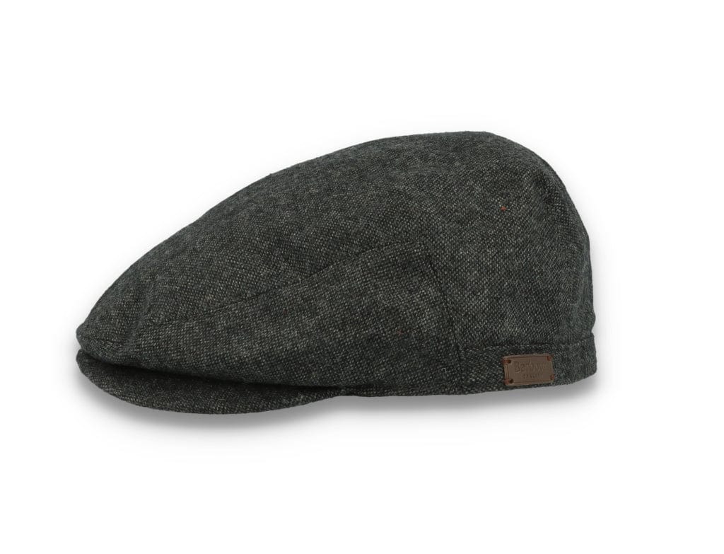 Barbour Barlow Flat Cap Dark Grey - LOKK