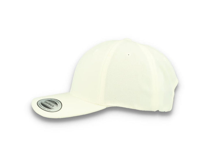 Premium Curved Visor Cap Snapback White - Yupoong 6789M - LOKK