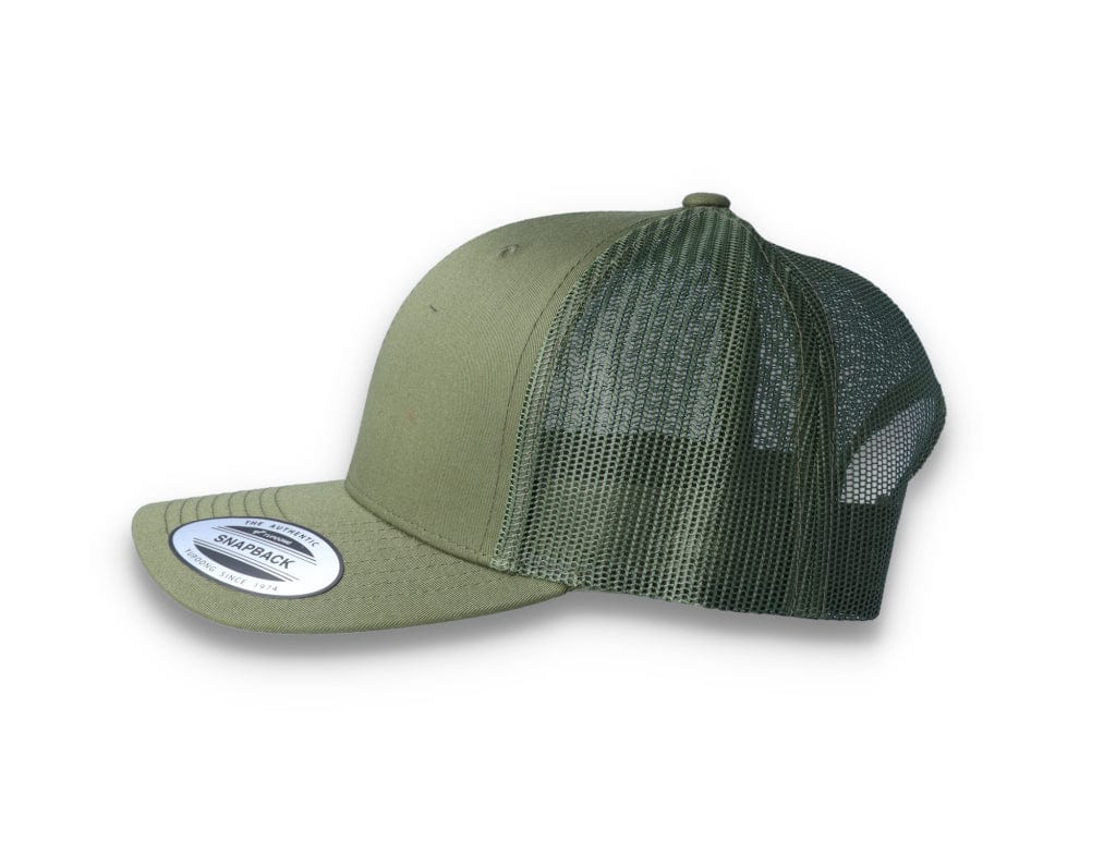 Green Trucker Cap Retro - Yupoong 6606 - LOKK