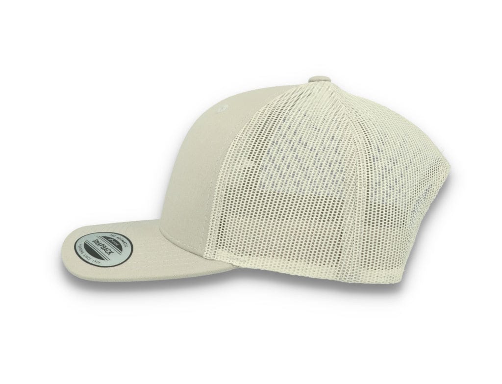 Silver Grey Trucker Cap Retro - Yupoong 6606 - LOKK