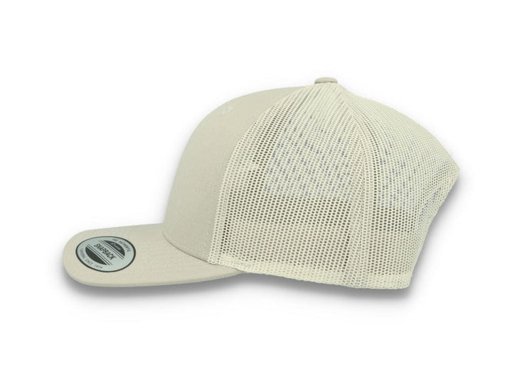 Silver Grey Trucker Cap Retro - Yupoong 6606 - LOKK