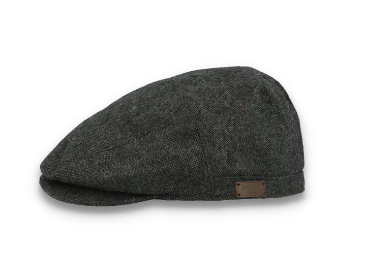 Barbour Barlow Flat Cap Dark Grey - LOKK
