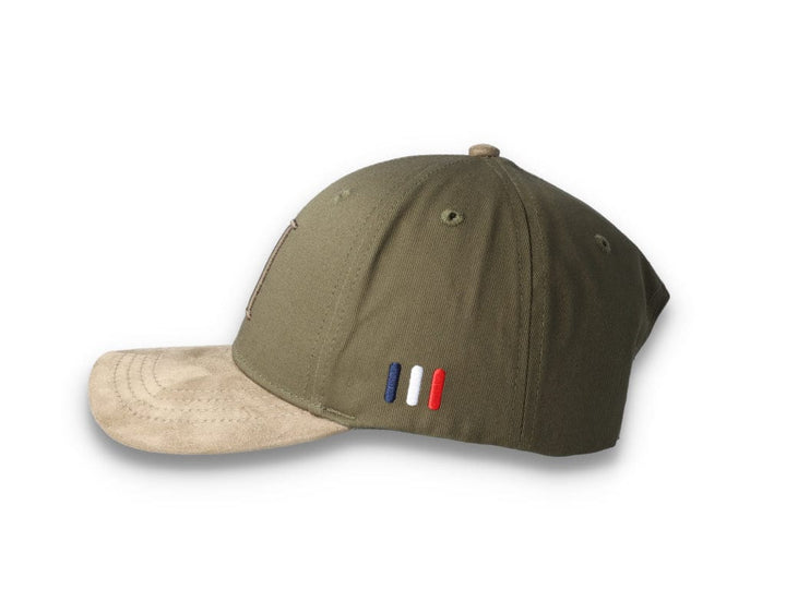 Baseball Cap Suede II Olive Night/Turtle Green - LOKK