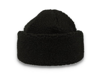 Beanie Fur Ball Black Smoke