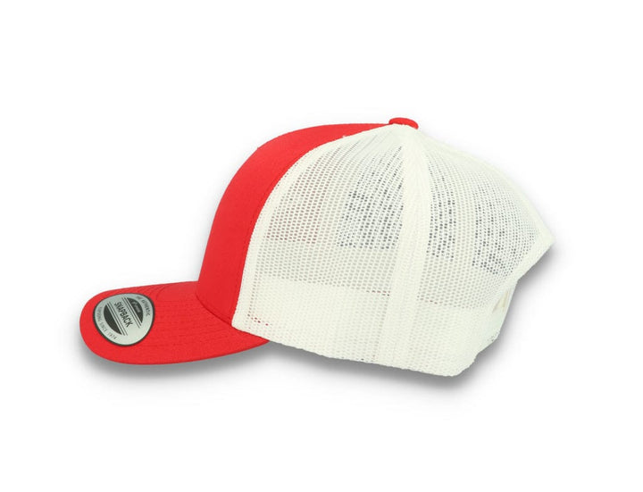 Trucker Cap Red/White 5-Panel Retro Trucker 2-Tone 6506T - LOKK