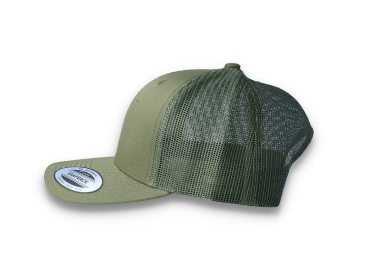 Green Trucker Cap Retro - Yupoong 6606 - LOKK