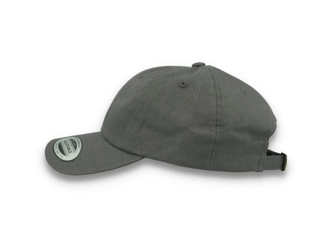 Dark Grey Dad Cap Low Profile Cotton Twill - Yupoong 6245CM - LOKK
