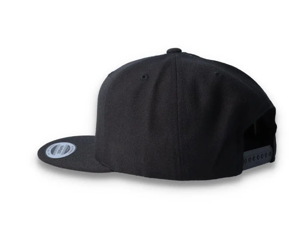 Black/Black Snapback Cap - Yupoong 6089M - LOKK