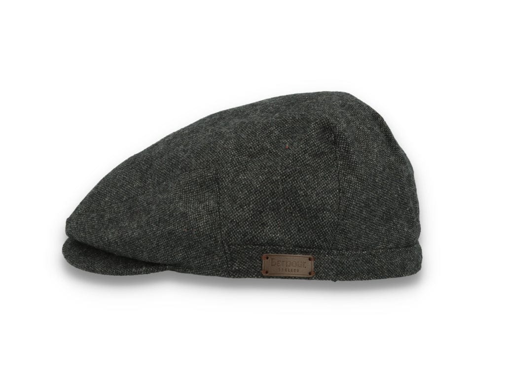 Barbour Barlow Flat Cap Dark Grey - LOKK