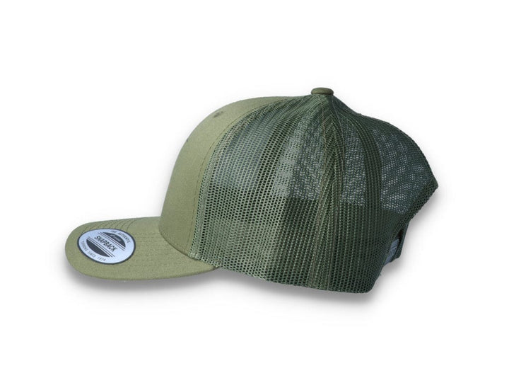 Green Trucker Cap Retro - Yupoong 6606 - LOKK