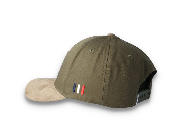 Baseball Cap Suede II Olive Night/Turtle Green - LOKK