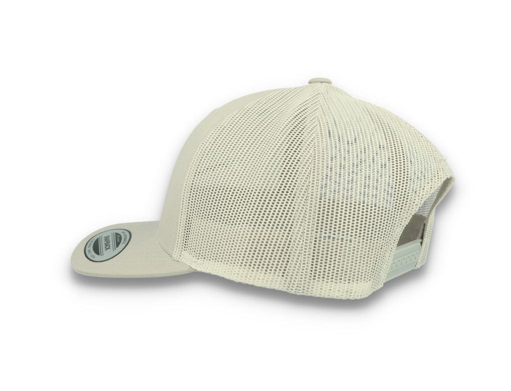 Silver Grey Trucker Cap Retro - Yupoong 6606 - LOKK