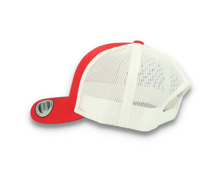 Trucker Cap Red/White 5-Panel Retro Trucker 2-Tone 6506T - LOKK