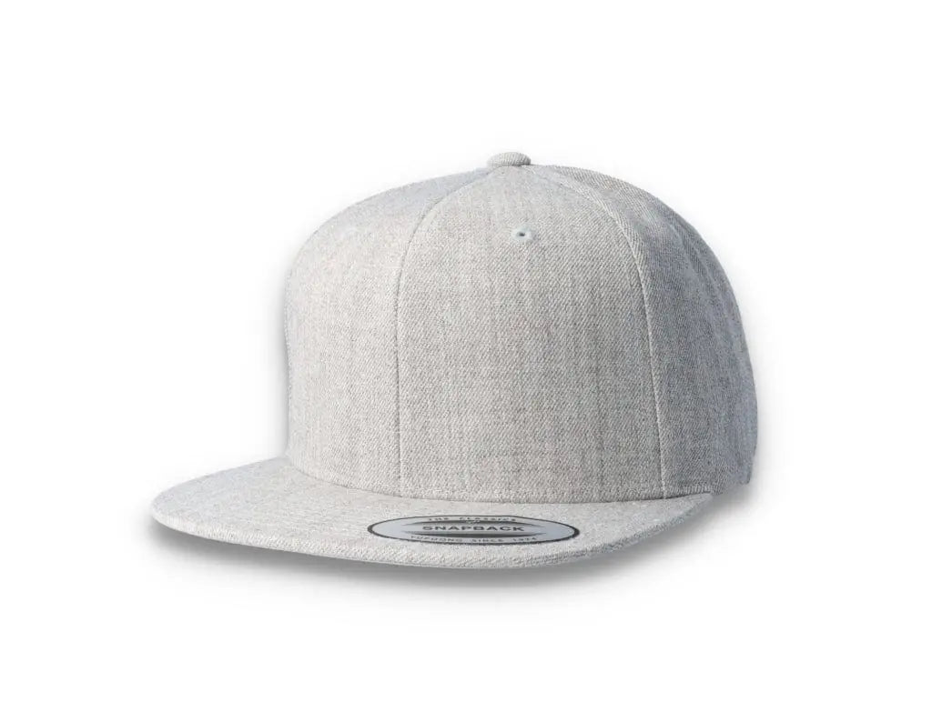 Heather Grey/Heather Grey Snapback Cap - Yupoong 6089M - LOKK