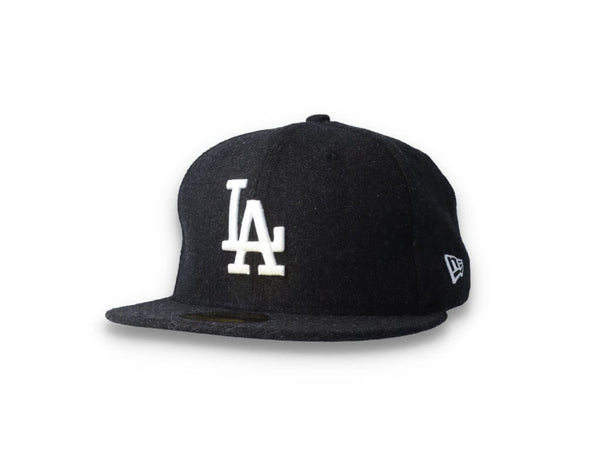 59FIFTY Melton Wool LA Dodgers Black/White - LOKK