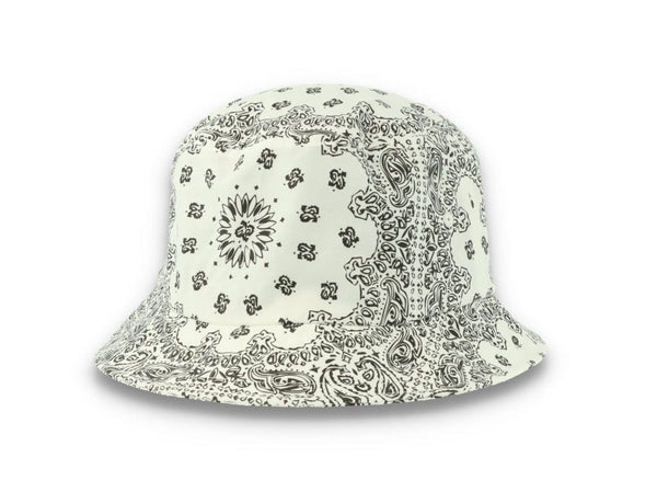 Bucket Hat Bandana Print White 5003BP - LOKK
