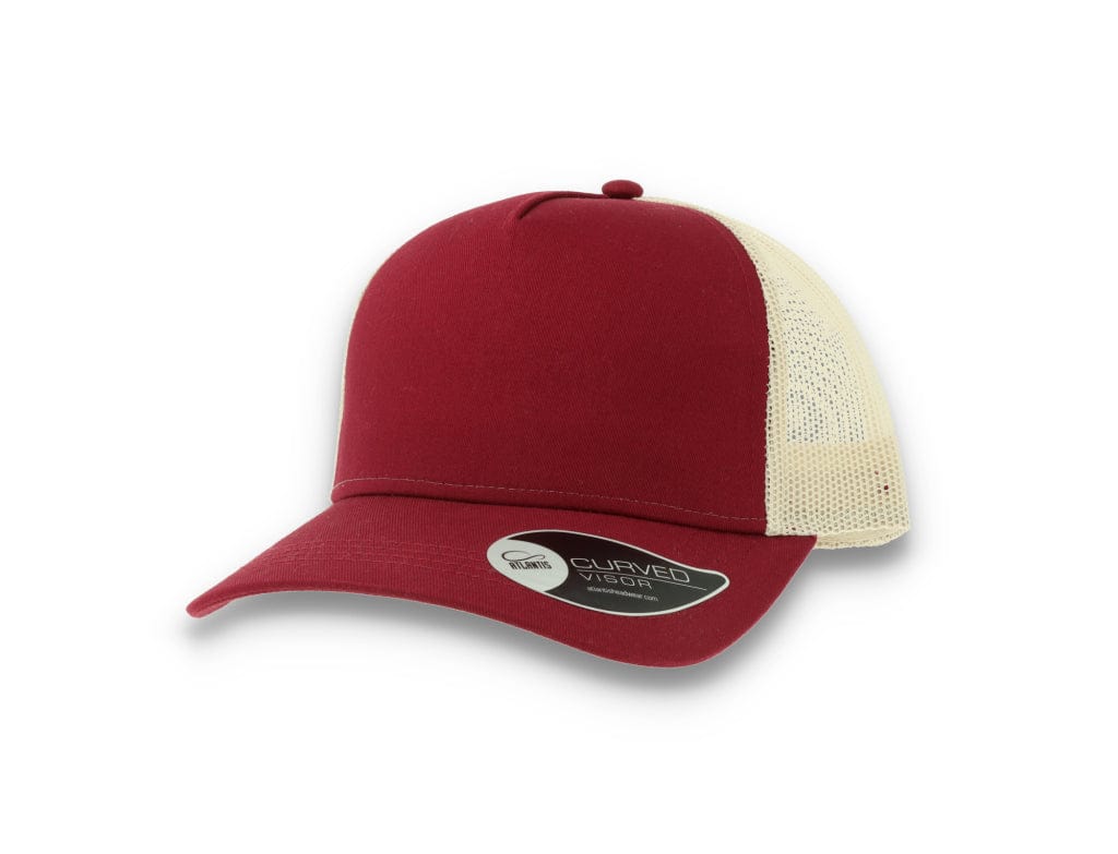 Trucker Cap Burgundy/Stone Atlantis Rapper Cotton - LOKK