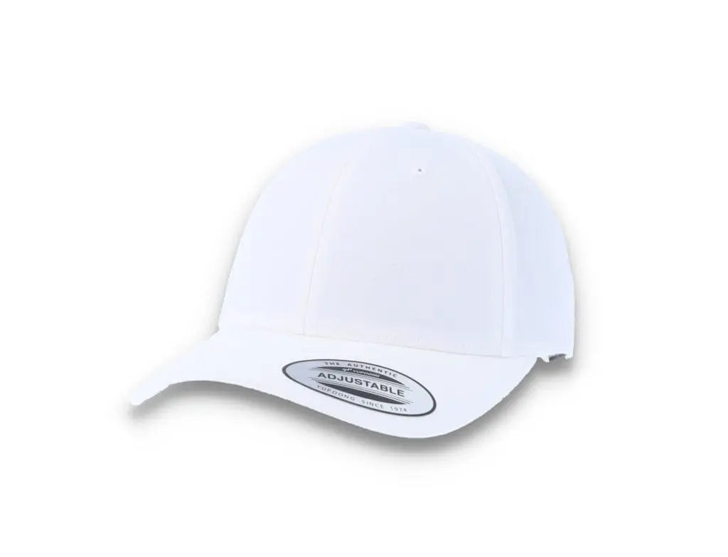 Curved Baseball Cap Snapback White - Yupoong 7706 - LOKK