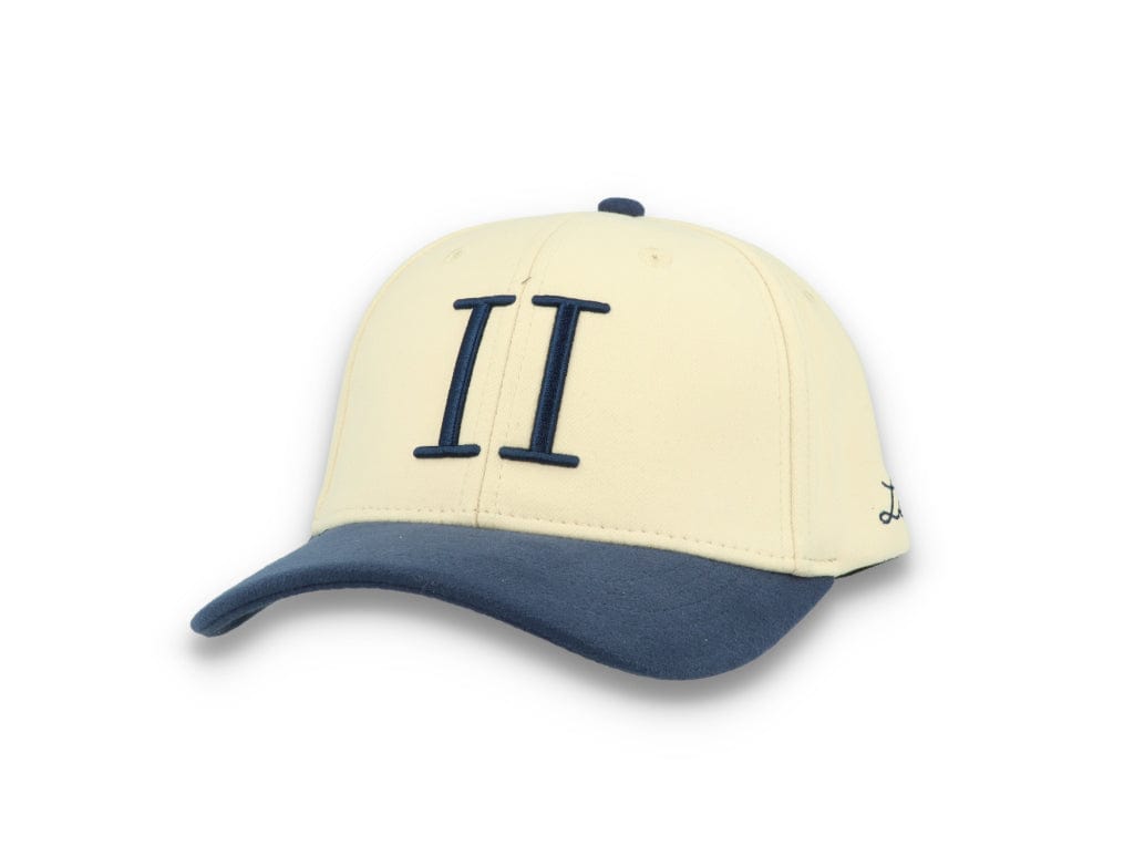 Contrast Baseball Cap Ivory/Dark Navy - LOKK