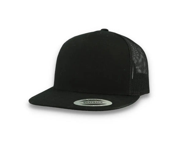 Classic Trucker Cap Black/Black - Yupoong 6006 - LOKK
