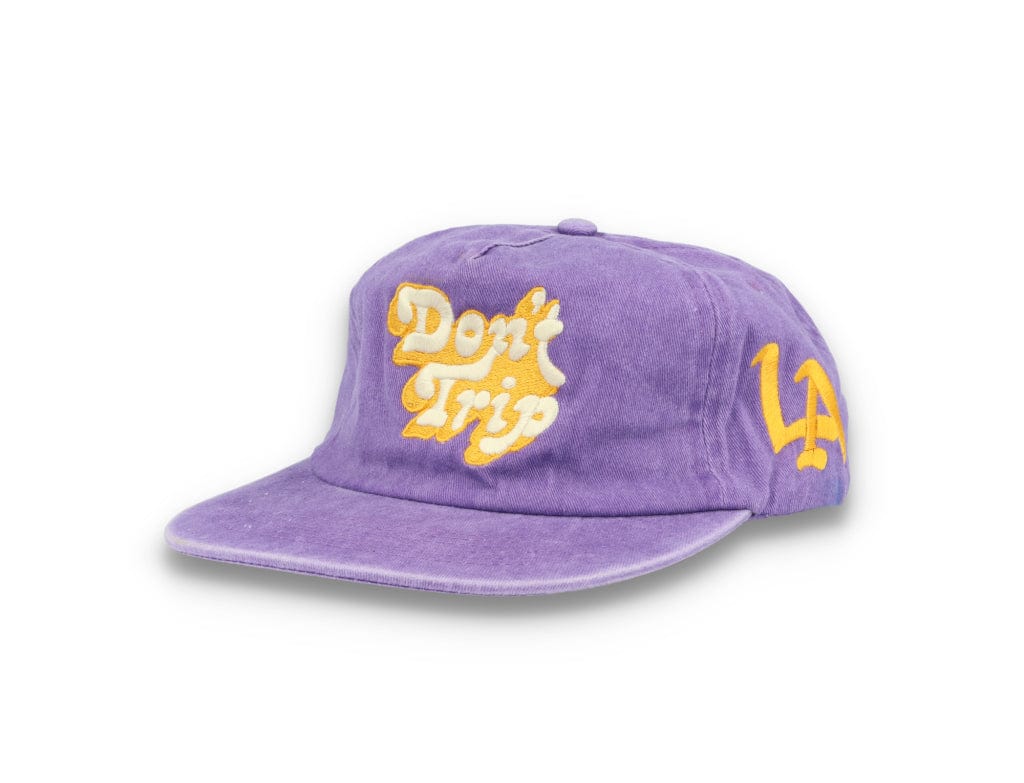 Free & Easy Don't Trip Washed Snapback Hat Purple - LOKK