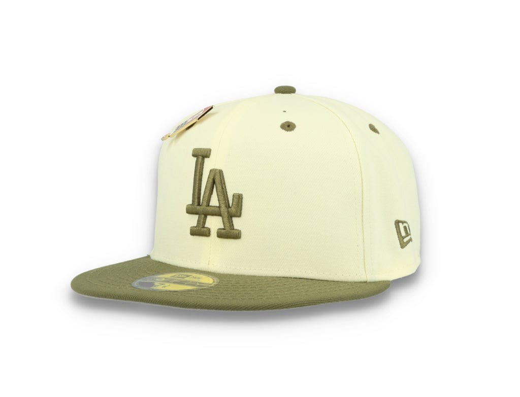 59FIFTY MLB World Series Trail Mix Los Angeles Dodgers White/Khaki - LOKK
