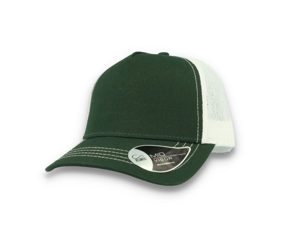 Trucker Cap Bottle Green/White Atlantis Rapper Canvas - LOKK