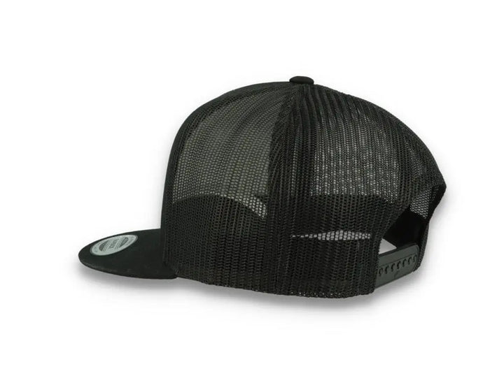 Classic Trucker Cap Black/Black - Yupoong 6006 - LOKK