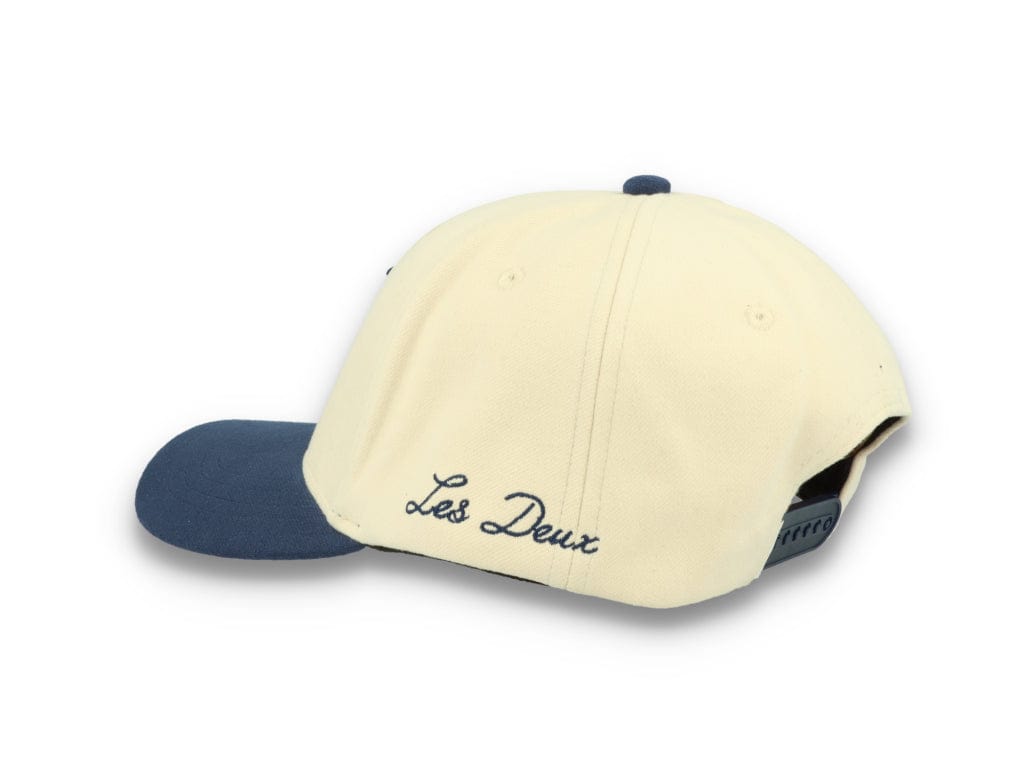 Contrast Baseball Cap Ivory/Dark Navy - LOKK