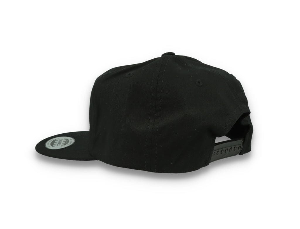 Yupoong 6502 Unstructured 5-Panel Snapback Cap Black - LOKK