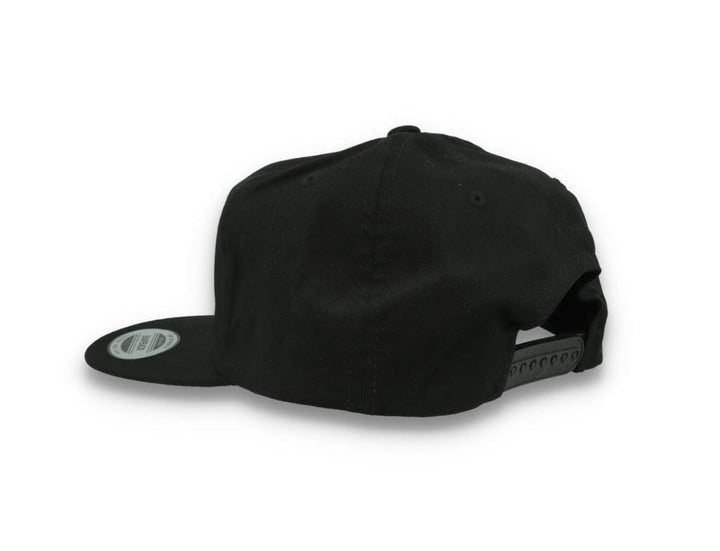 Yupoong 6502 Unstructured 5-Panel Snapback Cap Black - LOKK