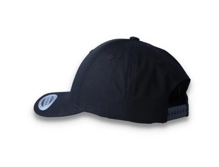Curved Baseball Cap Snapback Black - Yupoong 7706 - LOKK