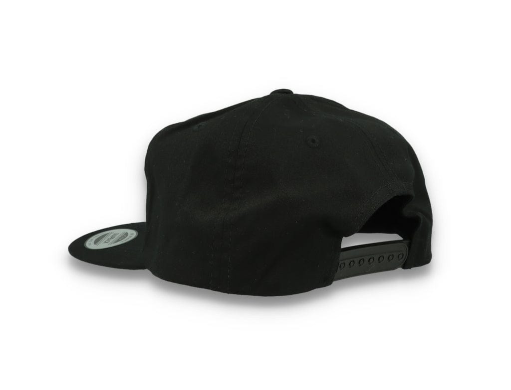 Yupoong 6502 Unstructured 5-Panel Snapback Cap Black - LOKK