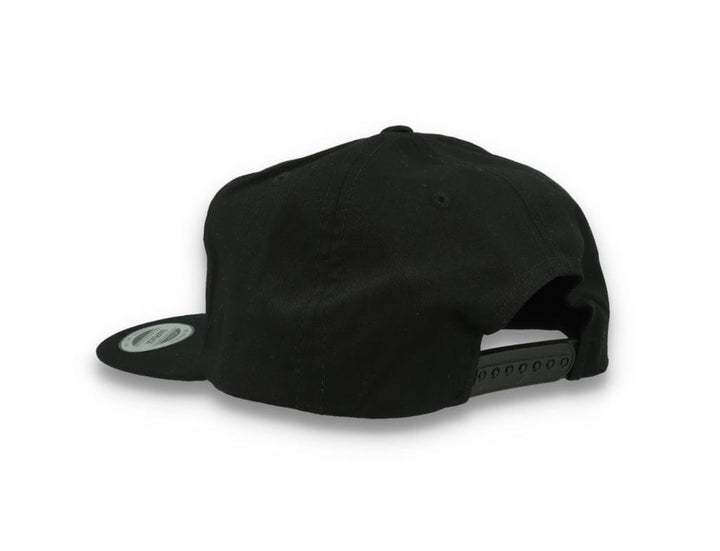 Yupoong 6502 Unstructured 5-Panel Snapback Cap Black - LOKK