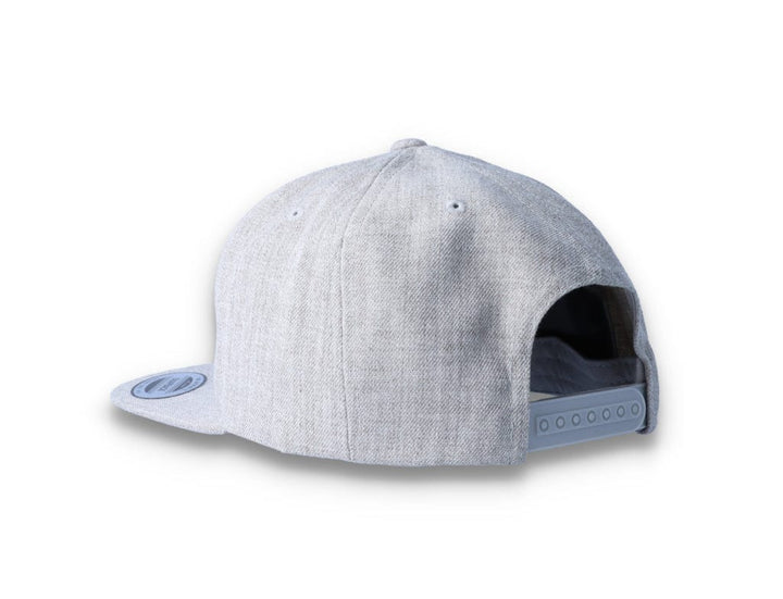 Heather Grey Snapback Cap - Yupoong 6089M - LOKK