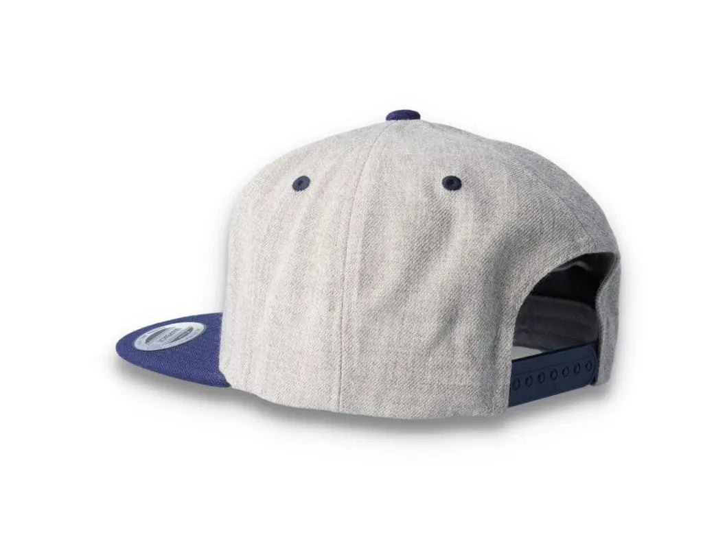 Yupoong Classic Snapback 6089MT Heather Grey/Navy - LOKK