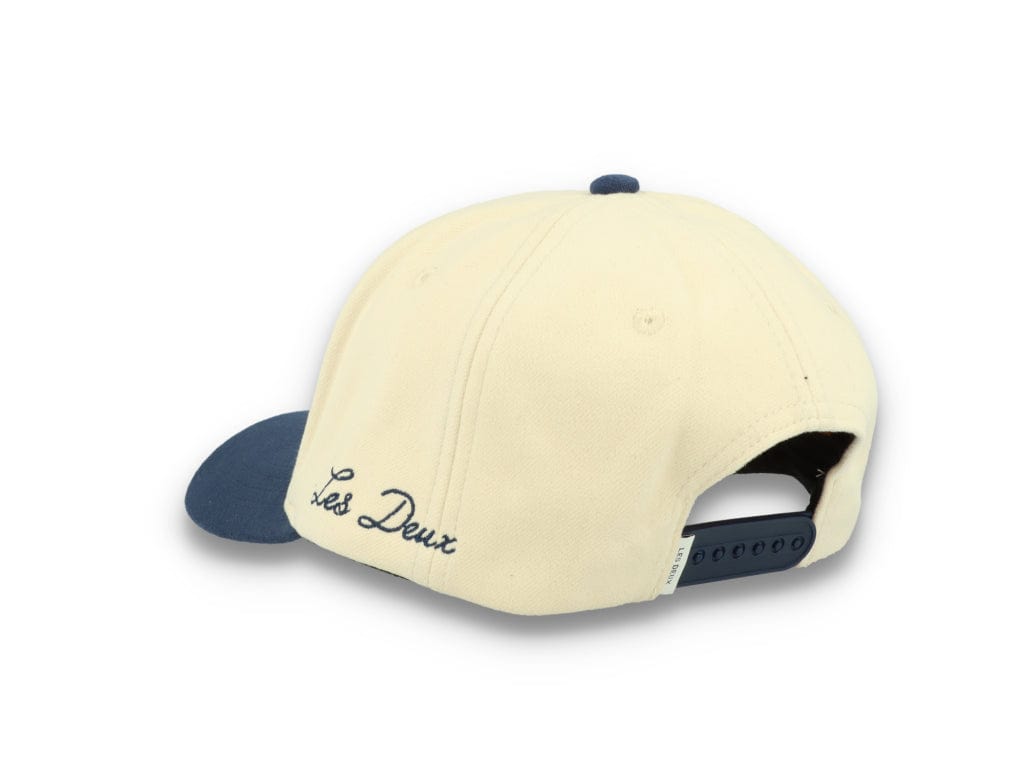 Contrast Baseball Cap Ivory/Dark Navy - LOKK