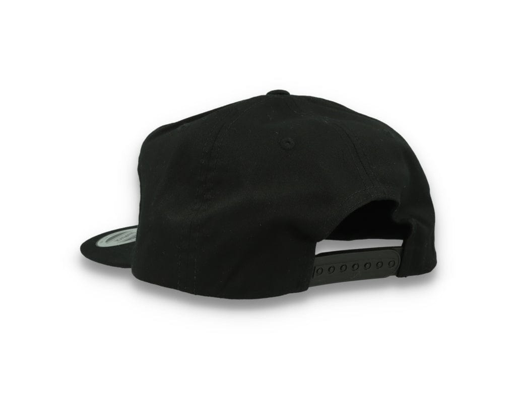 Yupoong 6502 Unstructured 5-Panel Snapback Cap Black - LOKK