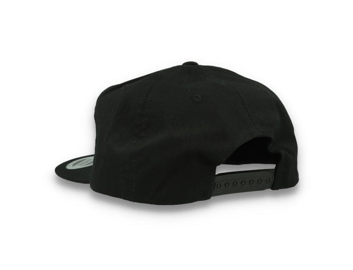 Yupoong 6502 Unstructured 5-Panel Snapback Cap Black - LOKK