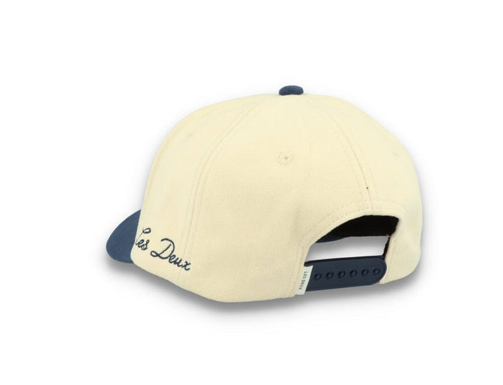 Contrast Baseball Cap Ivory/Dark Navy - LOKK