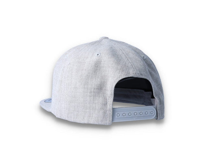 Heather Grey Snapback Cap - Yupoong 6089M - LOKK